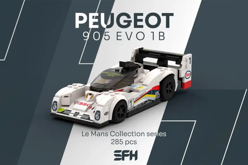instrucciones moc peugeot 905 evo de sfh bricks