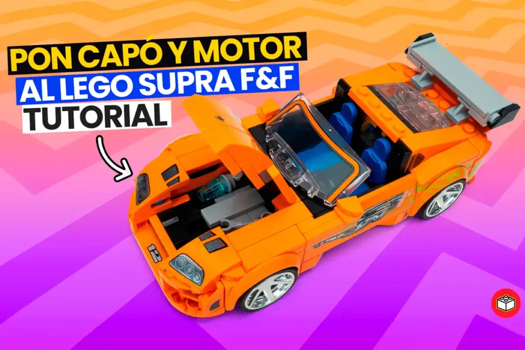 modificacion de motor y capo del nuevo supra de lego speed champions