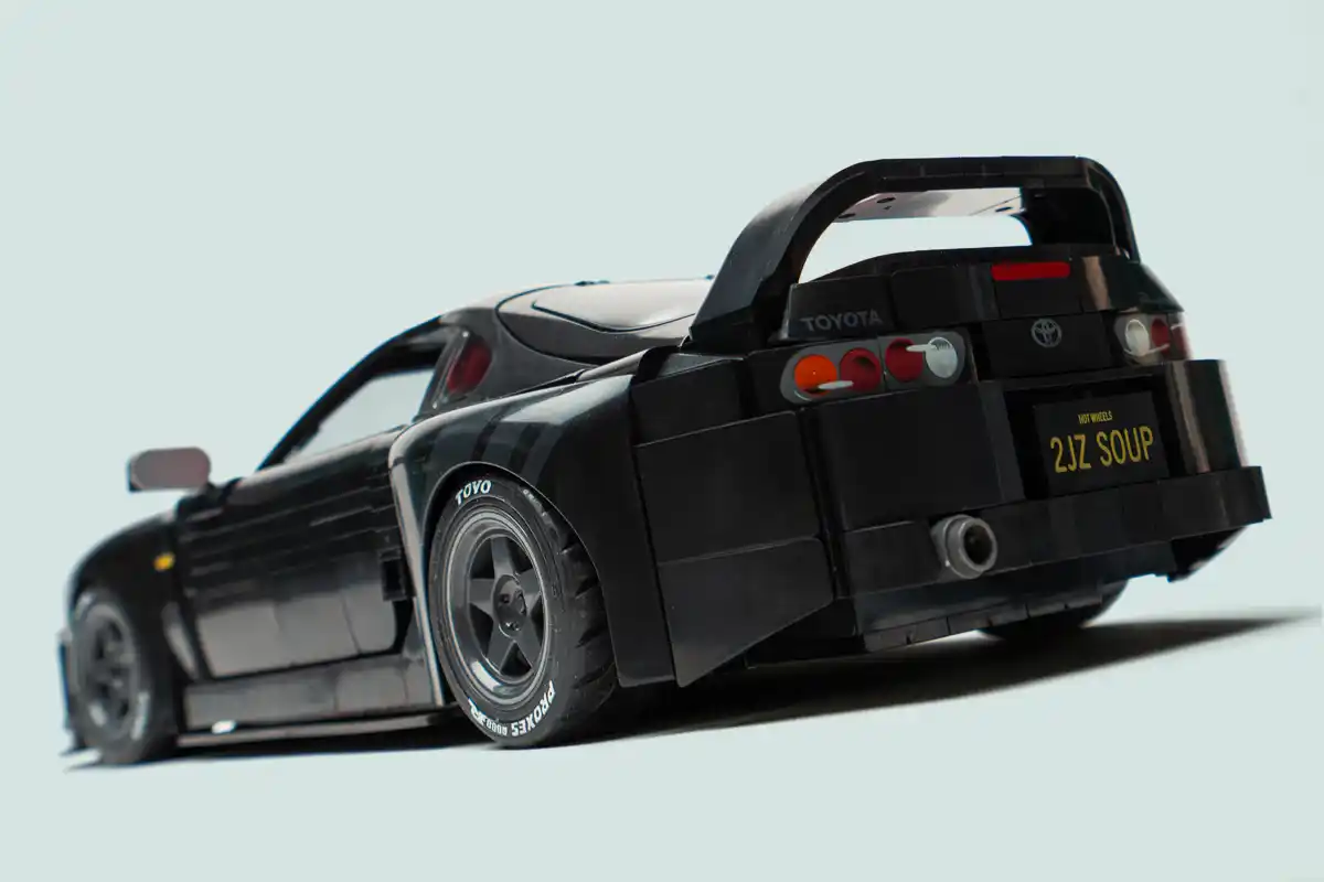 trasera hot wheel tipo lego toyota supra mk4